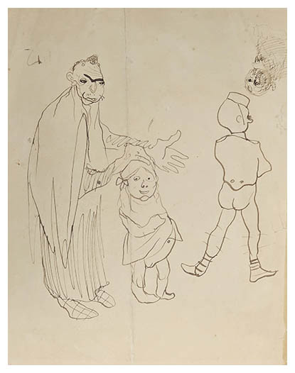 Jules Pascin Homme et enfants 1903